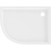 Mexen Flow+, negyedkör alakú aszimmetrikus zuhanytálca, jobb oldali, 100 x 90 cm, fényes fehér, 46Q109010RH
