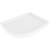 Mexen Flow+, negyedkör alakú aszimmetrikus zuhanytálca, jobb oldali, 100 x 90 cm, fényes fehér, 46Q109010RH