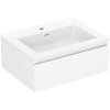 Mexen Orio, fürdőszobaszekrény 60 cm Otis mosdóval, 1 fiókkal, matt fehér, 91A10-06023-1-BF01-W18M01