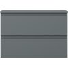Mexen Orio, fürdőszobaszekrény 70 cm felső résszel, 2 fiókkal, grafit matt, 91A10-07047-2-BFFC66