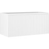 Mexen Rivel, fürdőszobaszekrény 100 cm, 1 fiók, rovátkolt, matt fehér, 91A20-10047-1-BF01