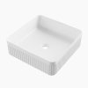 Gamma Frezja, négyzet alakú, pultra szerelhető mosdó 405x405x130 mm, fényes fehér, GMA-UC-FREZJAK