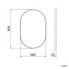 ErgaOvalMirror60x90cmBlackFrame 5