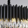Toollight, kristály mennyezeti lámpa 8xE14, APP1657-8CP, fekete, OSW-04062
