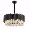 Toollight, kristály mennyezeti lámpa 8xE14, APP1657-8CP, fekete, OSW-04062