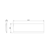 105567 polysan deep plain panel celny pravy 120x36cm 83674