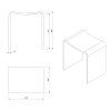 691136 sapho koral kupelnova stolicka 40x43x30cm solid surface biela mat wf462