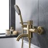 Rea Lungo, kádcsaptelep kézi zuhanyszettel, matt arany, REA-B8055