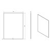 Sapho, ACCORD tükör ferdével 600x800mm, lekerekített sarkokkal, rögzítés nélkül, MF441