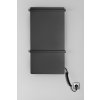 Sapho, ELMIS Elektromos törölközőtartó 400x800mm, 120W, alumínium, antracit, EB430
