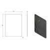 Sapho, ISHAPE tükör 600x800mm, lekerekített sarkok, rögzítés nélkül, AG468