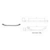 109692 sapho pevnostne madlo 450mm bronz ml45