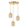 Szerszámlámpa, Mennyezeti lámpa Crystal Gold APP726-3CRP, arany, OSW-08746