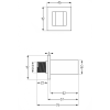 mexen cube uchwyt prysznicowy grafit 79350 66