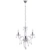 Szerszámlámpa - Kristály függő csillár 3xE14 60W 300752, ezüst, OSW-04601