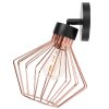 Szerszámlámpa - Fali lámpa 1xE27 392180, rózsaszín arany-fekete, OSW-08559