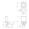 CERSANIT COLOUR Combi Cleanon-wc misa, biela, K103-026