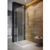 CERSANIT Moduo - Dvere do niky / Dvere pre sprchový kút, pravé, 90x195cm, chrómový profil-číre sklo, S162-006