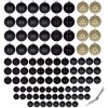Tutumi, karácsonyi golyó készlet 100db KL-21X04, fekete, CHR-00652