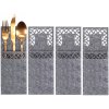 Tutumi, ünnepi evőeszköz huzat 4 db KF357-4B, szürke, CHR-09518