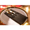 Tutumi, ünnepi evőeszköz huzat 8db KF357-4B x2, fekete, CHR-09563