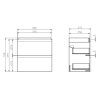 SZAFKA POD UMYWALKE 60 CERSANIT MODUO SLIM Szerokosc mebla 59 5 cm