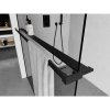 Mexen tartozékok, polc/törülközőtartó zuhanyparavánhoz (max. 140cm), fekete, 800-02-70
