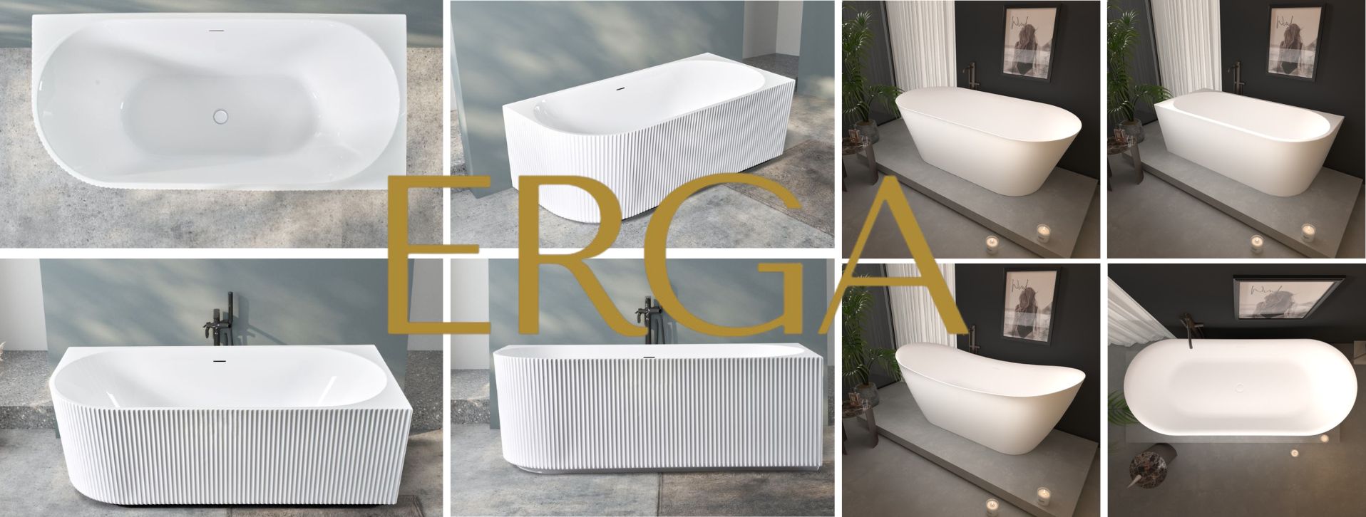 Cadă ERGA de sine stătătoare – eleganță și confort în baia modernă