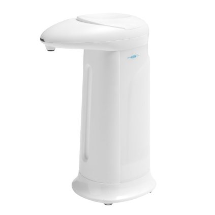 Aqualine, dozator de săpun lichid fără atingere, 350 ml, 83x196x135mm, ABS/alb, 08131