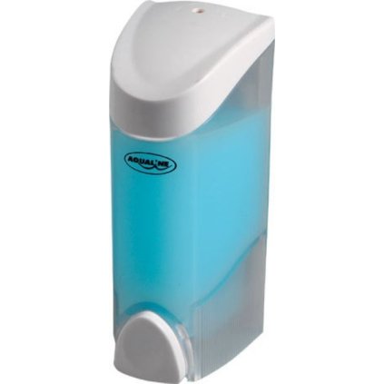Aqualine, dozator de săpun lichid pentru agățat 300 ml, alb, 1319-70
