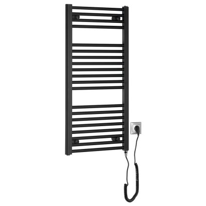 Aqualine, element de încălzire electric DIRECT-E, drept, 450x960 mm, 300 W, negru, ILE94TB