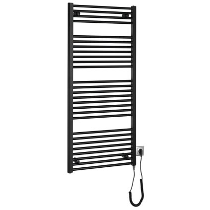 Aqualine, element de încălzire electric DIRECT-E, drept, 600x1320 mm, 600 W, negru, ILE36TB