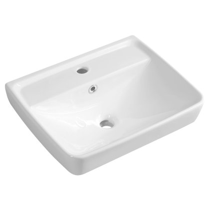 Aqualine, chiuveta ceramica DURU 50x40 cm, alba, TU0350