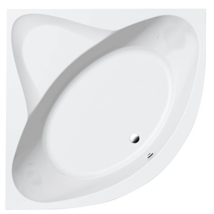 Aqualine, cada coltar DYJE 150x150x41cm, alba, A1550