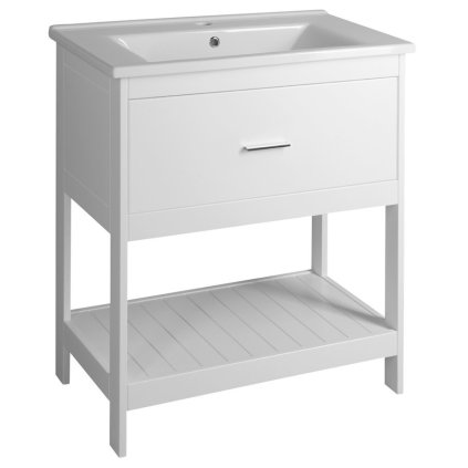 Aqualine, dulap de lavoar ETIDE 71,5x85x44 cm, alb mat, ET725