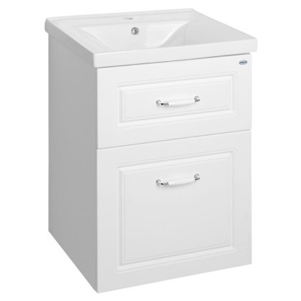 Aqualine, dulap pentru lavoar FAVOLO 52x72,5x44cm, mat alb, FV255