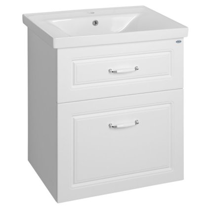 Aqualine, dulap pentru lavoar FAVOLO 61,5x72,5x44 cm, mat alb, FV265