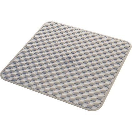 Aqualine, covoraș de duș GEO 53x53cm cu tratament anti-alunecare, cauciuc, bej, 97535303