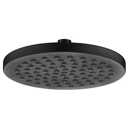 Aqualine, Duș de cap cu articulație pivotantă, diametru 200 mm, negru, SC120