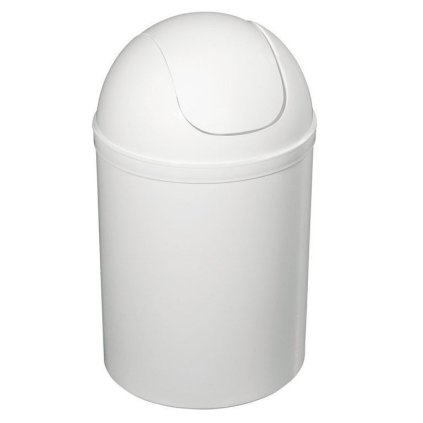 109305 aqualine odpadkovy kos vyklopny 5 l plast biela 20309