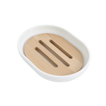 Aqualine, farfurie pentru săpun SNOW, albă, 7581