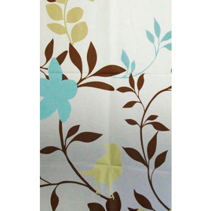 Aqualine, perdea de dus 180x180cm, vinil, inflorat, ZV012