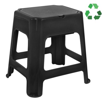 Aqualine, scaun baie cu spatiu depozitare, negru, 90902B