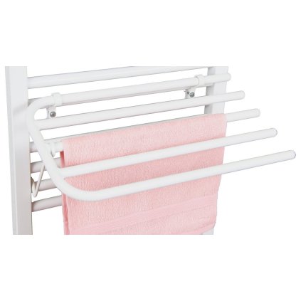 Aqualine, Uscător pentru 4 prosoape pentru elemente de încălzire, atașament universal, lungime 50 cm, alb, 25-03-SV450
