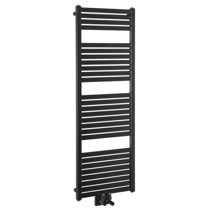 135090 aqualine tondi vykurovacie teleso 450x1330 mm stredove pripojenie cierna matna dt476t