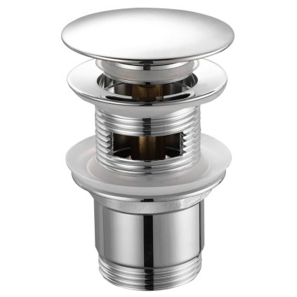 Aqualine, iesire chiuveta 5/4", click-clack, dop mare, grosime 30-45mm, crom, TF7001