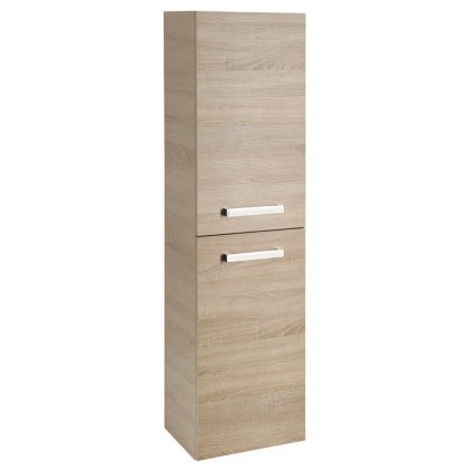 Aqualine, VEGA Dulap înalt cu coș 40x150x31cm, stejar platină, VG960
