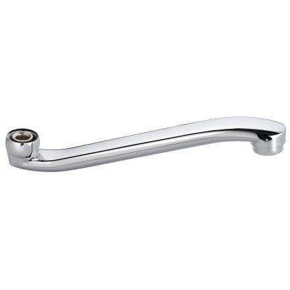 Aqualine, Braț pentru robinet, 220 mm, înălțat plat, crom, 43993
