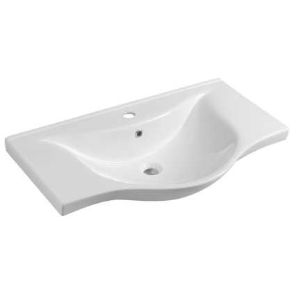 Aqualine, chiuveta mobila ceramica ZARA 80 79,5x46cm, alb, 10080