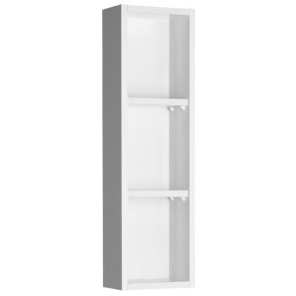 Aqualine, dulap cu oglindă superioară ZOJA, 20x70x12cm, stânga, alb, 45463